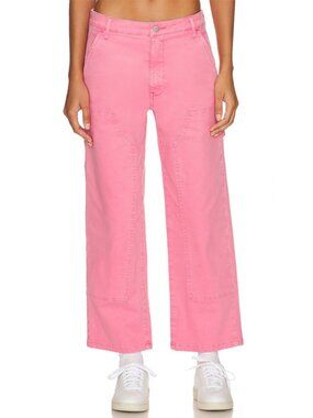 Pistola Ashton Pink Straight Leg Carpenter Jeans Size 28